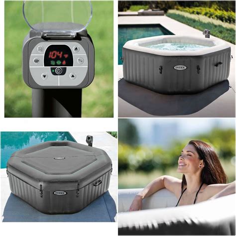 Jacuzzi Spa Hot Tub Portable 4 Person Heated Bath Pool Bubble Jets