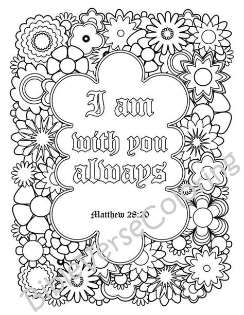 bible verse coloring pages set inspirational quotes diy image