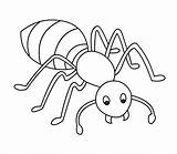 Formiga Formigas Ants Bugs Coloringhome Outline sketch template