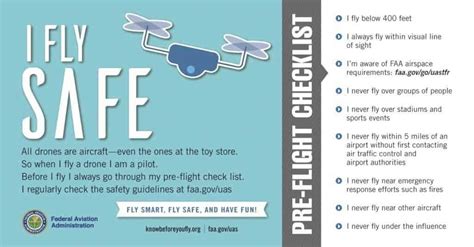 drone safety infographic checklist