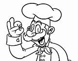 Chef Coloring Un Colorear Imagen Pages Para Colouring Muppet Drawing Dibujos Dibujo Coloringcrew Clipart Cooks Drawings sketch template
