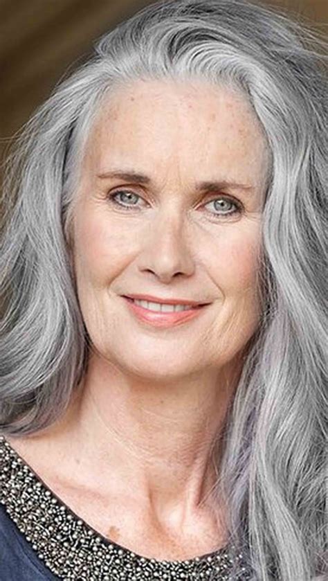 older women gray hair