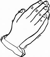 Hands Praying Coloring Printable Hand Pages Comments sketch template