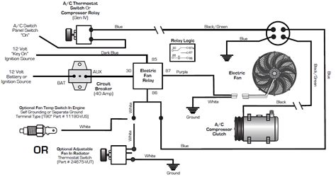 ac compressor wiring diagram  automobile
