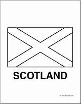 Scotland Flag Coloring Pages Flags Girl Printable Scouts Clip Kids Choose Board Burns sketch template