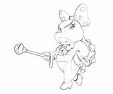 Koopa Wendy Coloring Pages Happy Cute Another Printable Supertweet sketch template