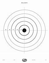Targets Bullseye Nssf Tiro Guns sketch template