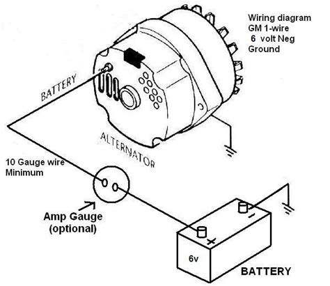 wiring diagram    wire alternator  vw  wire alternator