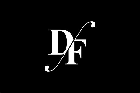 df monogram logo design  vectorseller thehungryjpegcom