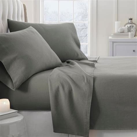 shop merit linens premium  piece ultra soft flannel bed sheet set
