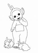 Teletubbies Coloring Pages Dipsy Po Drawing Svg Cut Silhouette La Teletubby Printable  Kids Colouring Laa Cricut Cameo Template Rabbit sketch template