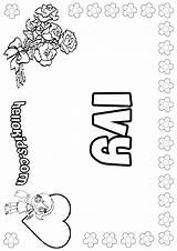 Ivy Coloring Pages Color Designlooter Names Hellokids 41kb Print sketch template