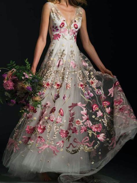 boho wedding dresses     popular choicebut  absolutely adore  floral pink