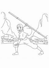 Avatar Coloring Pages Airbender Last Coloringpagesabc Book sketch template
