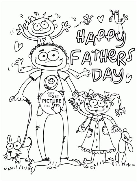 fathers day cards coloring pages