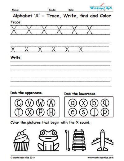 letter  worksheets  kindergarten alphabet letter  trace write find