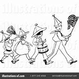 Marching Clipart Band Drawing Vintage Illustration Prawny Royalty Getdrawings Rf sketch template