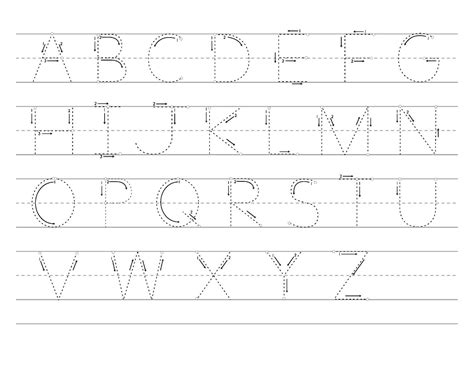 alphabet tracing worksheets    printable  kids  kids fun