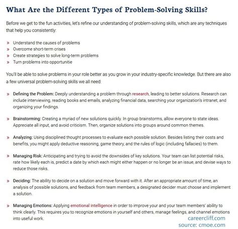 problem solving skills examples   improve careercliff