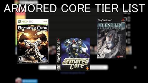 armored core tier list    worst  armored core youtube
