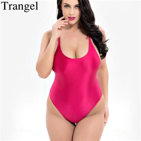 trangel 2019 one piece swimsuit women plus size swimwear padded