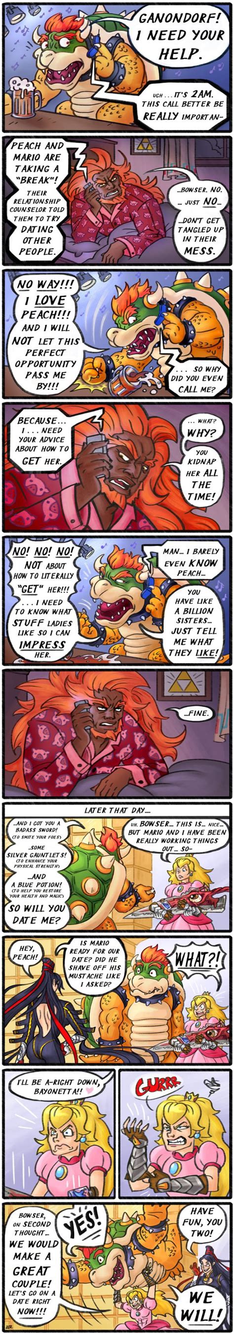 Bowser Calls Ganondorf For Help About Dating Princess