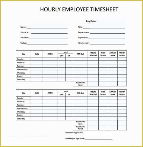 timesheet template    printable time sheets