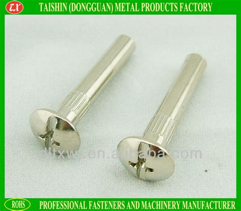 stainless steel special cylinderical slotted male bolt and pan head