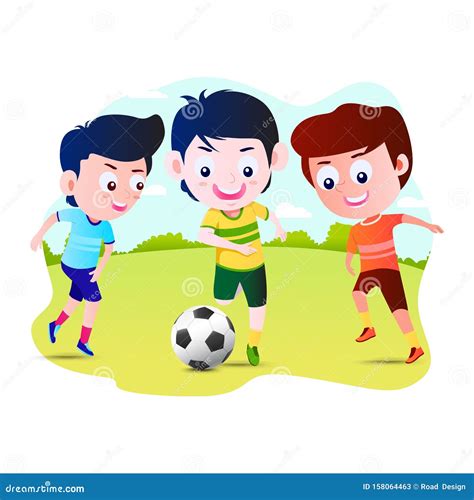 kids football cartoon