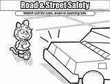 Safety Road Coloring Pages Colouring Street Resolution Medium sketch template