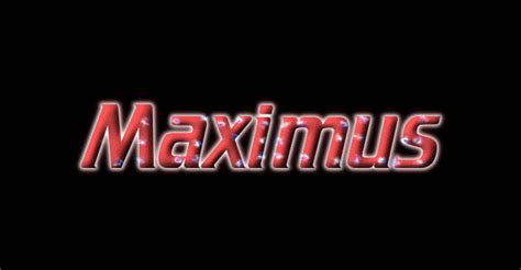 maximus Лого Бесплатный инструмент для дизайна имени от flaming text