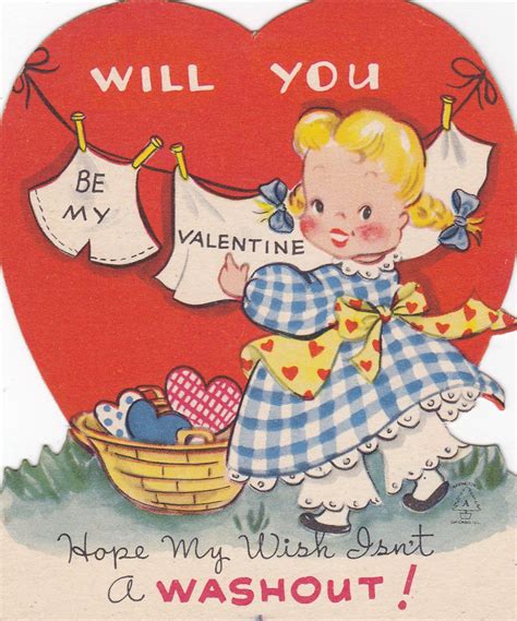 vintage valentines day card unused   etsy vintage