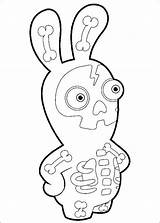 Rabbids Coloring Rabbid Pages Invasion Raving Colouring Coloriage Printable Drawings Lapin Imprimer Halloween Kids Crètin Draw sketch template