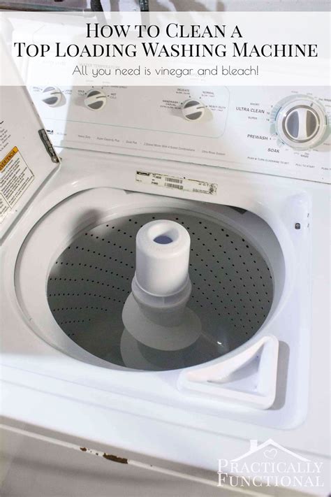 clean  top loading washing machine  vinegar  bleach