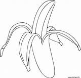 Coloriage Banane Bananiers Dessin Imprimer sketch template