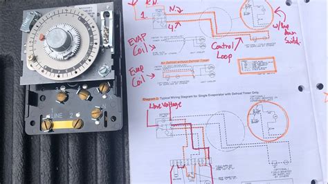 defrost timer wiring diagram  ladder