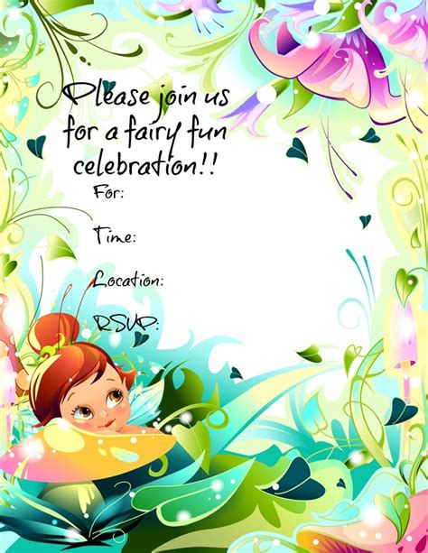 princess   printable party invitations