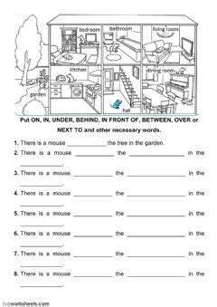 prepositions  place  spanish worksheet promotiontablecovers