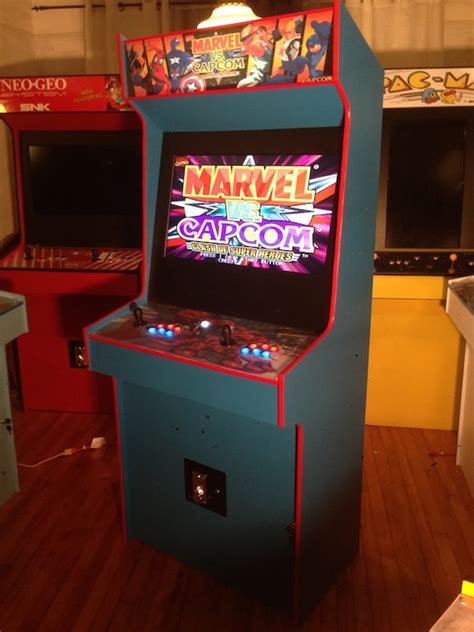 marvel  capcom arcade cabinet upright machine  games etsy