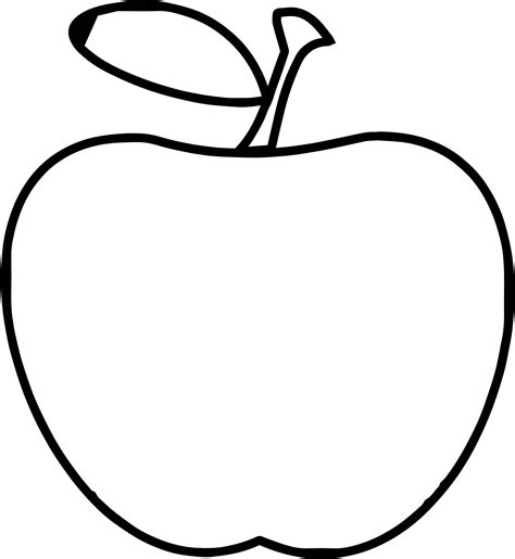 teacher apple apple simple coloring page easy coloring pages easy
