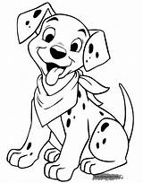 101 Dalmatians Coloring Dalmatian Pages Puppy Drawing Disneyclips Printable Color Sheets Print Kids Smiling Colorings Characters Worksheets Trending sketch template