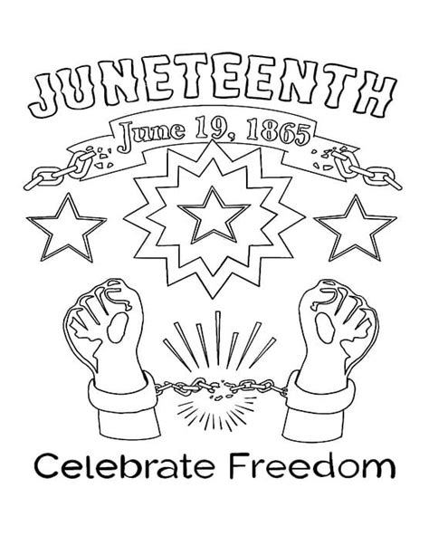 juneteenth coloring page