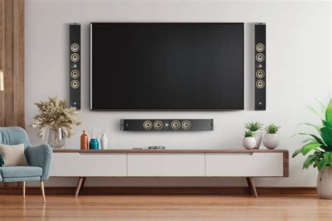 wall mounted speakers surround  big screen tv  sound