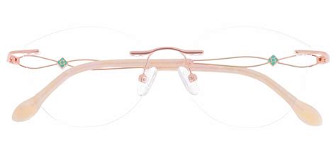 Teardrop Rimless Progressive Glasses Gold Women S Eyeglasses