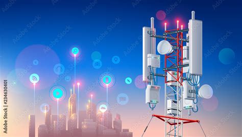 antenna  wireless network telecommunication cellular station