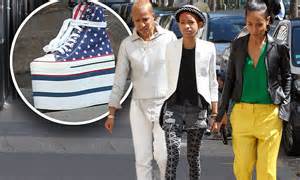 willow smith keeps up with her mother jada pinkett smith and grandmother in huge platforms