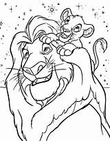 Coloring Pages Lion King Disney Colouring Characters Character Simba Baby Toy Story Large sketch template