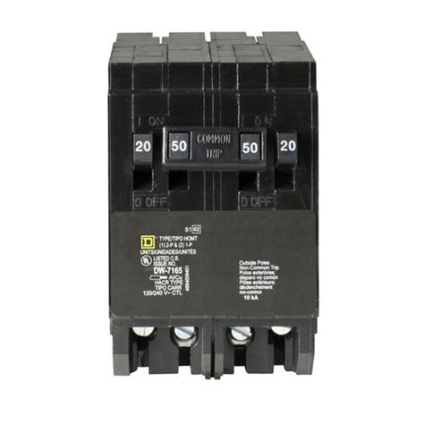 square  homeline  amp  pole quad circuit breaker   circuit breakers department  lowescom