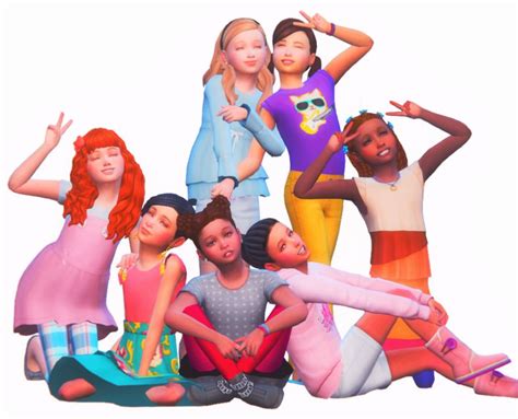 sims  friend group poses