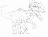 Rex Indominus Jurassic Coloring Pages Drawing Ausmalbilder Vs Getdrawings Velociraptor Deviantart Favourites Park Add sketch template
